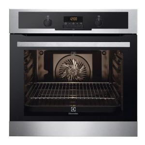 Four électrique encastrable chaleur pulsée multifonction-68L-Pyrolyse-A+-Inox  ELECTROLUX EEC44549OX –